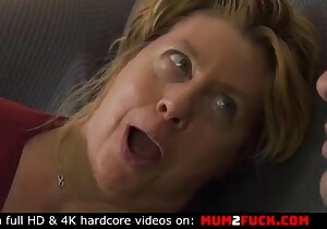 Incredible oral scene with a deranged MILF cocksucker