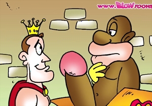 Spicy porn cartoon action with a lusty redhead beauty