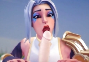 Sensual 3D hottie takes a long penis deep in her wet hole